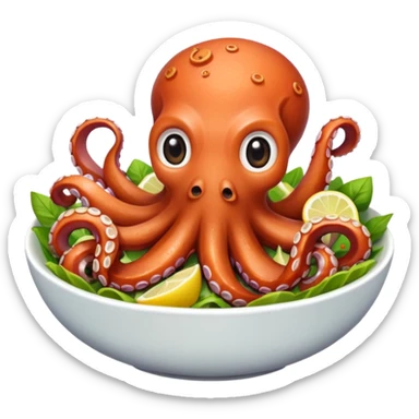 octopus salad sticker