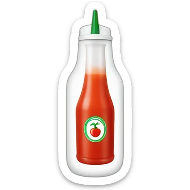 sriracha sauce bottle sticker
