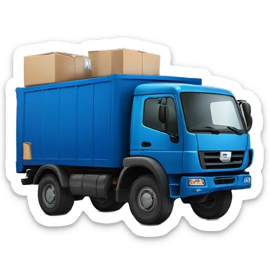 KAMAZ delivering parcels sticker