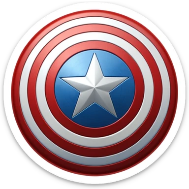 captain america shield emoji 3d sticker