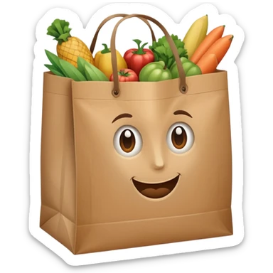 grocery bag sticker