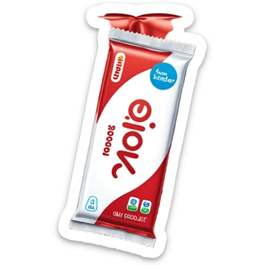 chocolate kinder sticker