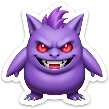 Gengar full body sticker
