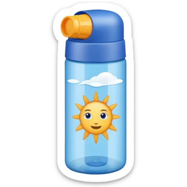 sun screen bottle sticker