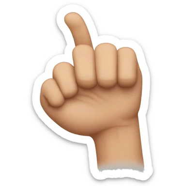 one thumb shorter than the other sticker