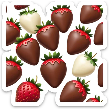 chocolate covered strawberries sticker