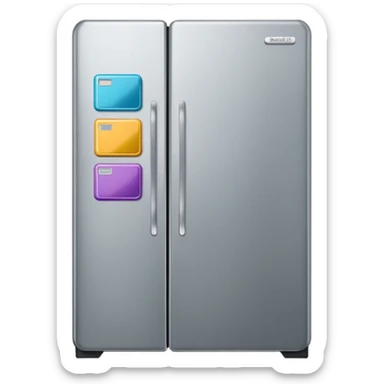 refrigerator with poetry magnets sticker