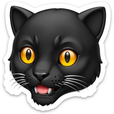 Emoji de pantera  sticker