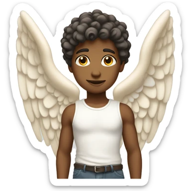 Youthful angel sticker