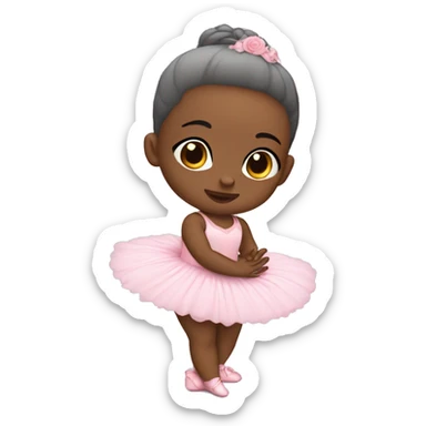 balerina baby sticker