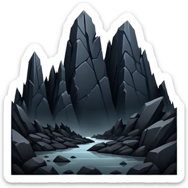 dark edgy scenery  sticker