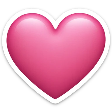 Pink heart sticker