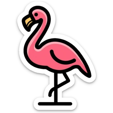 flamingo sticker