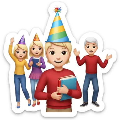 I love working with kids. I'm a teacher.  I love reading books.  I love spending time with my family. I love to dance. sticker