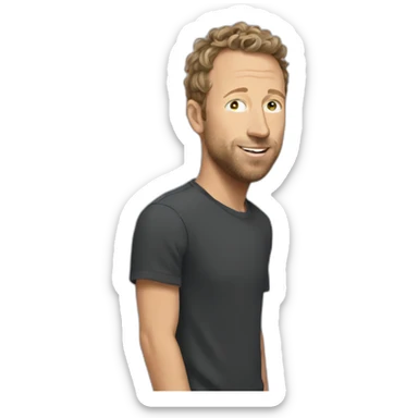 Chris martin sticker