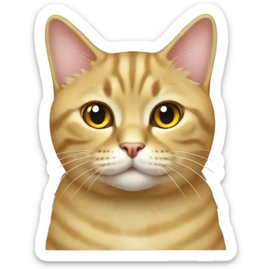 British cat gold shinshilla sticker