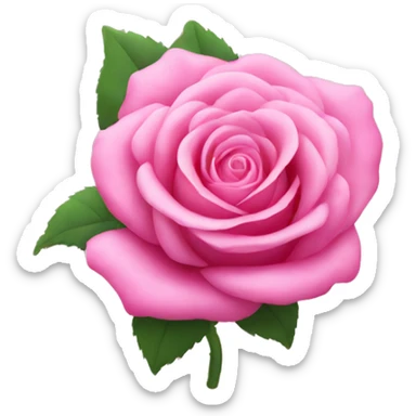 pink rose sticker