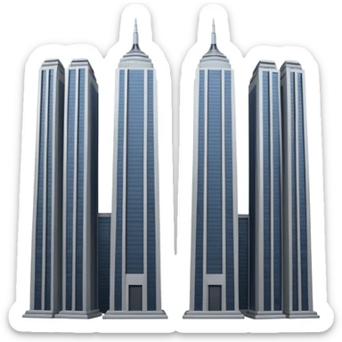 animated emoji of twin towers or 9/11 memes sticker
