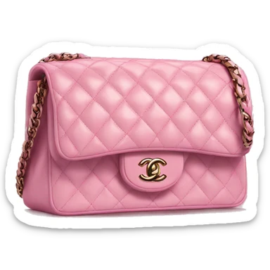 bolso rosa de chanel sticker