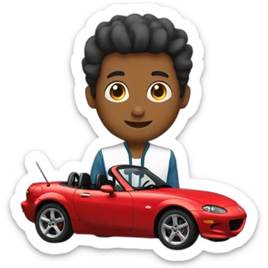 miata with popus sticker