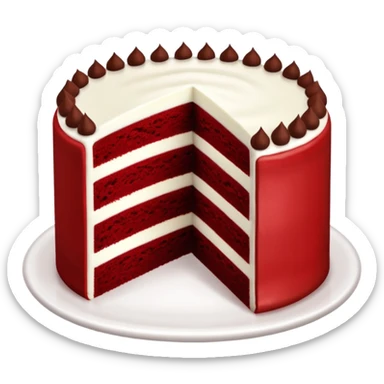 Red velvet cake sticker
