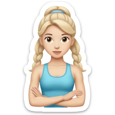 Pilates princess light skin  sticker