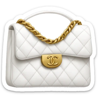White Chanel bag  sticker