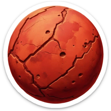 mars planet sticker