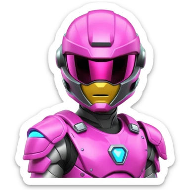 cyberpunk power ranger sticker