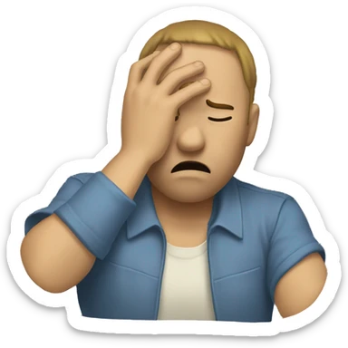facepalm sticker