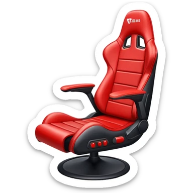 gamer seat red sticker