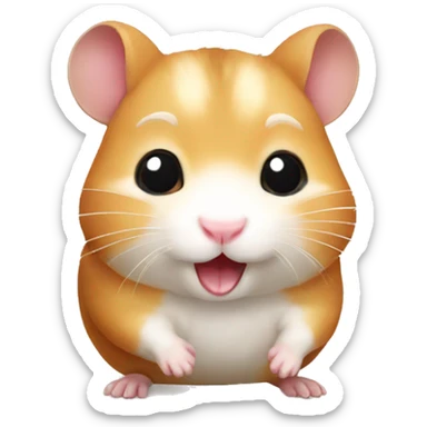 funny hamster sticker
