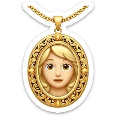 oval  necklace  sticker