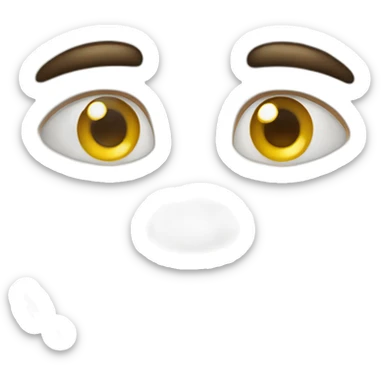 Bee eyes squint  sticker