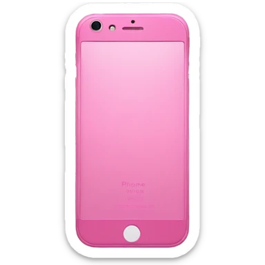 Pink iphone sticker