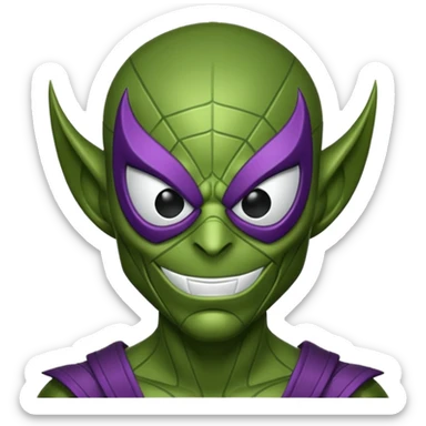 green goblin spider man sticker