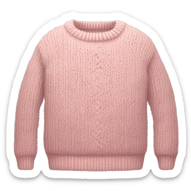 Light pink knitted sweater  sticker
