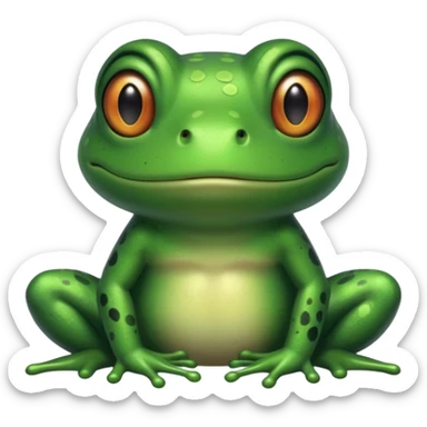 froge with a "32.60" neck tattoo  sticker