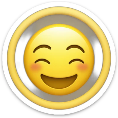 smile face (sort of circle colored yellow) with little hands and legs sticker