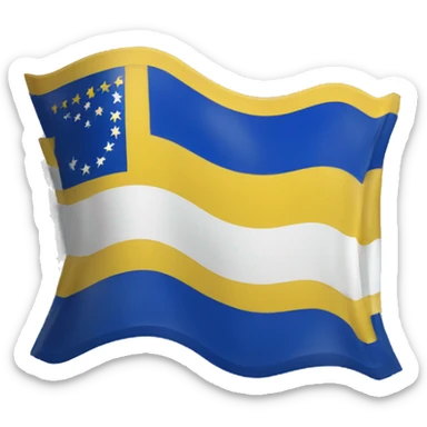 Bosnian flag from 1992-1995 sticker