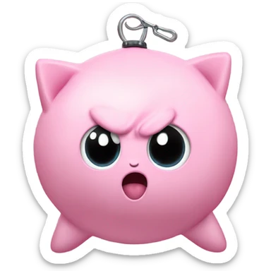 Jigglypuff punching bag sticker