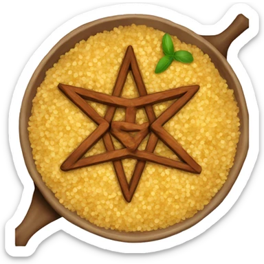 Moroccan couscous dish sticker
