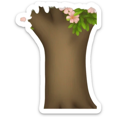 tree with flowers sticker