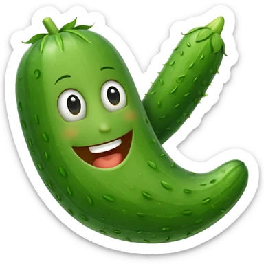 Larry the Cucumber from VeggieTales sticker