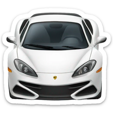 Sports car sticker
