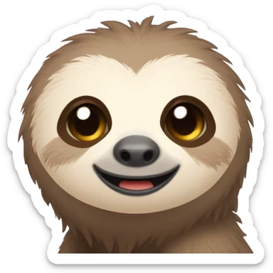 Cute sloth sticker