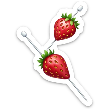 strawberry tanghulu sticker