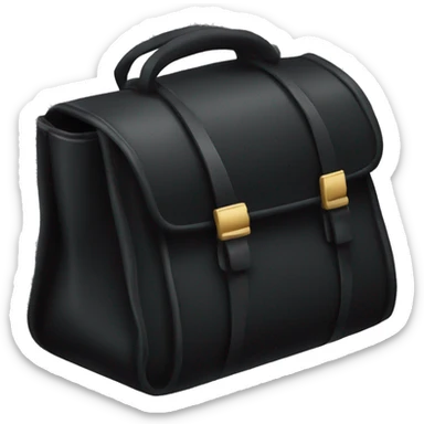 Small black bag sticker