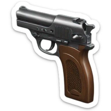 Auto pistol sticker