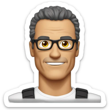 jean claude van damme sticker